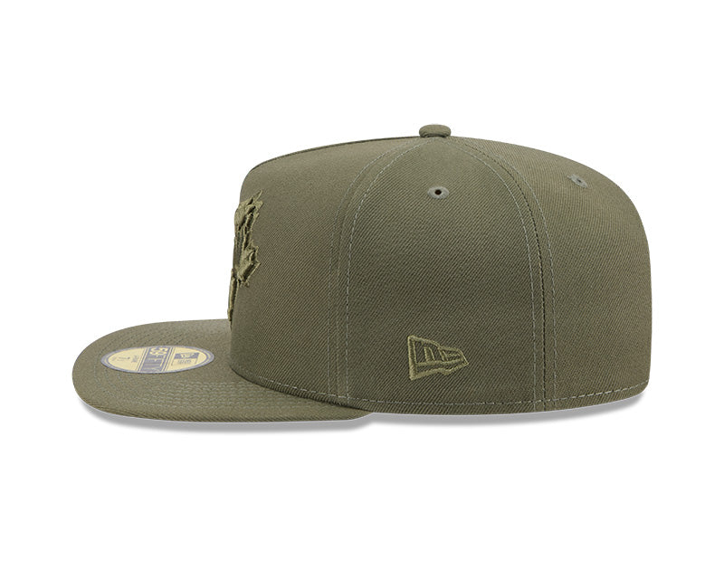 New Era New Toronto Blue Jays Olive Color Pack A-Frame 59FIFTY Fitted Hat