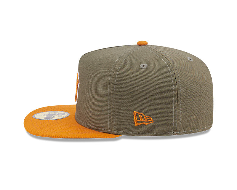 New Era New York Yankees Olive/Burnt Orange Two-Tone Color Pack A-Frame 59FIFTY Fitted Hat