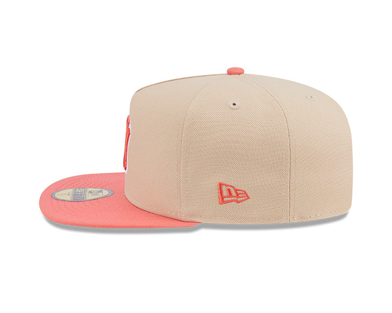 New Era New York Yankees Salmon/Pink Two-Tone Color Pack A-Frame 59FIFTY Fitted Hat