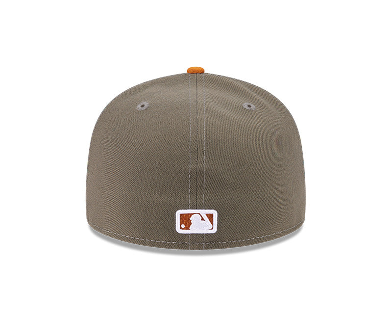 New Era Los Angeles Dodgers Olive/Burnt Orange Two-Tone Color Pack A-Frame 59FIFTY Fitted Hat