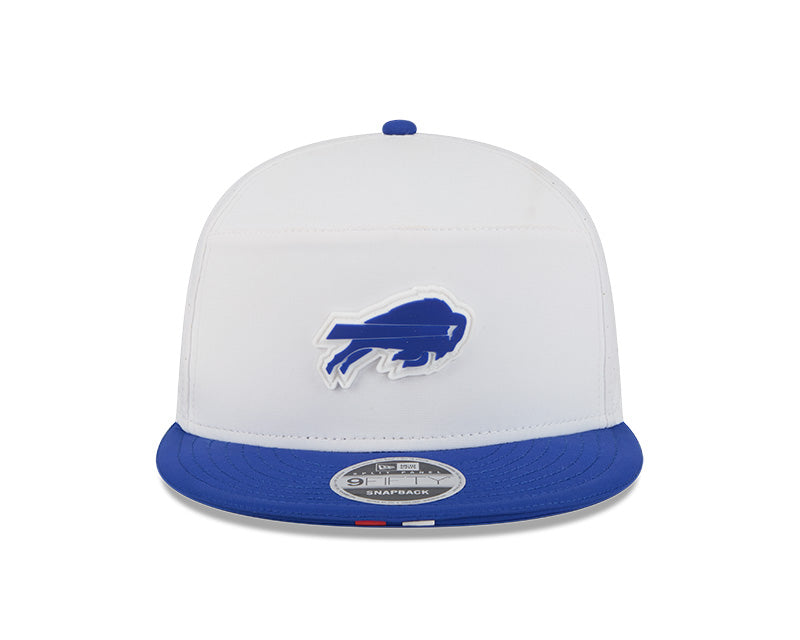 New Era Buffalo Bills 2025 Training Split Panel 9FIFTY Snapback Hat