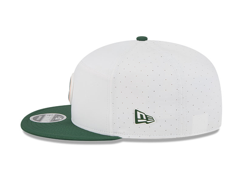 New Era Green Bay Packers 2025 Training Split Panel 9FIFTY Snapback Hat