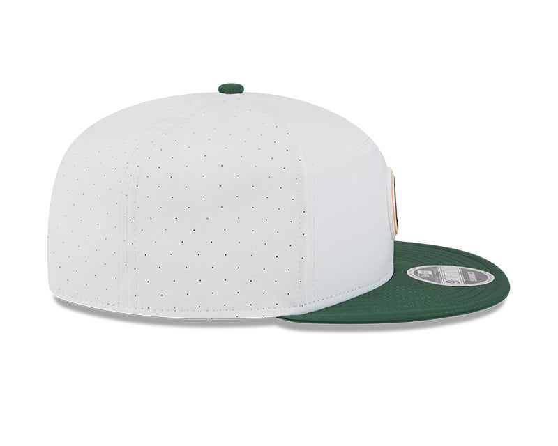 New Era Green Bay Packers 2025 Training Split Panel 9FIFTY Snapback Hat