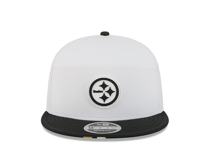 New Era Pittsburgh Steelers 2025 Training Split Panel 9FIFTY Snapback Hat