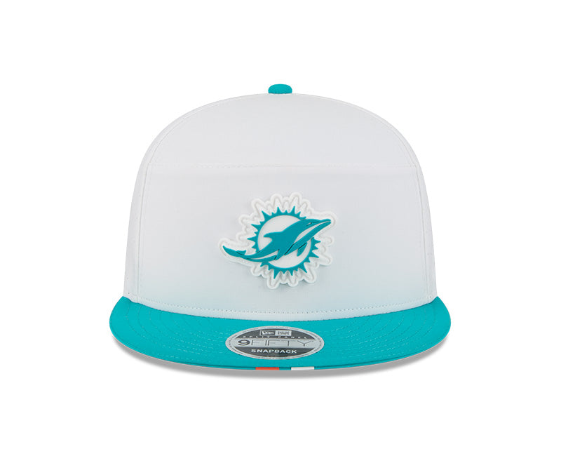New Era Miami Dolphins 2025 Training Split Panel 9FIFTY Snapback Hat