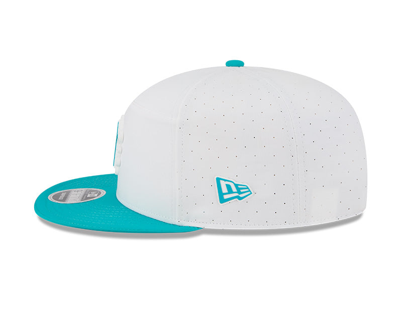 New Era Miami Dolphins 2025 Training Split Panel 9FIFTY Snapback Hat