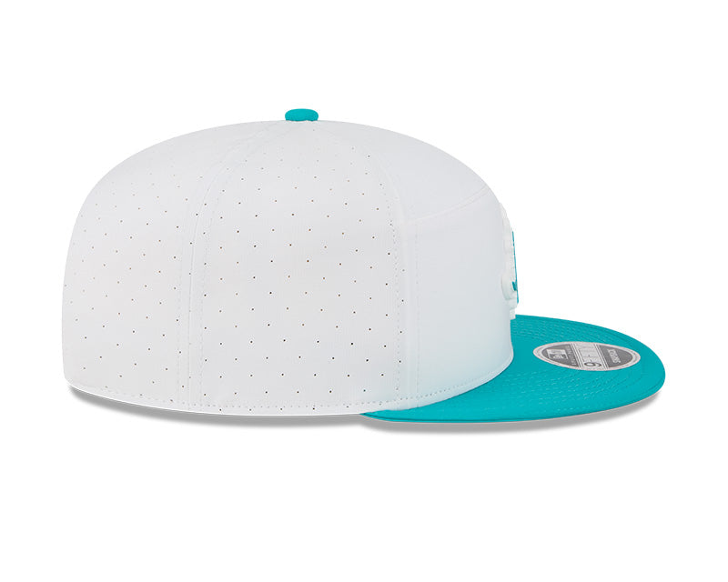 New Era Miami Dolphins 2025 Training Split Panel 9FIFTY Snapback Hat
