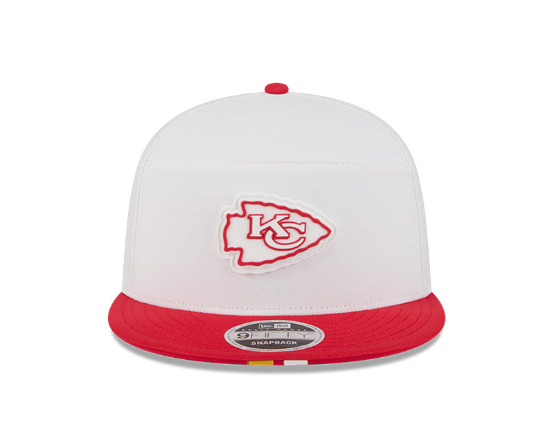 New Era Kansas City Chiefs 2025 Training Split Panel 9FIFTY Snapback Hat