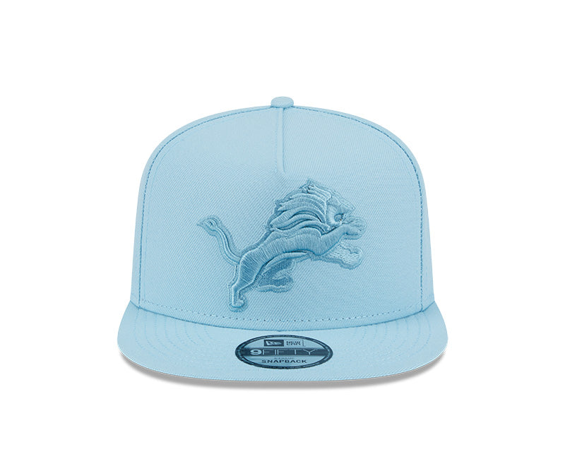 New Era Detroit Lions Light Blue Color Pack A-Frame 9FIFTY Snapback Hat