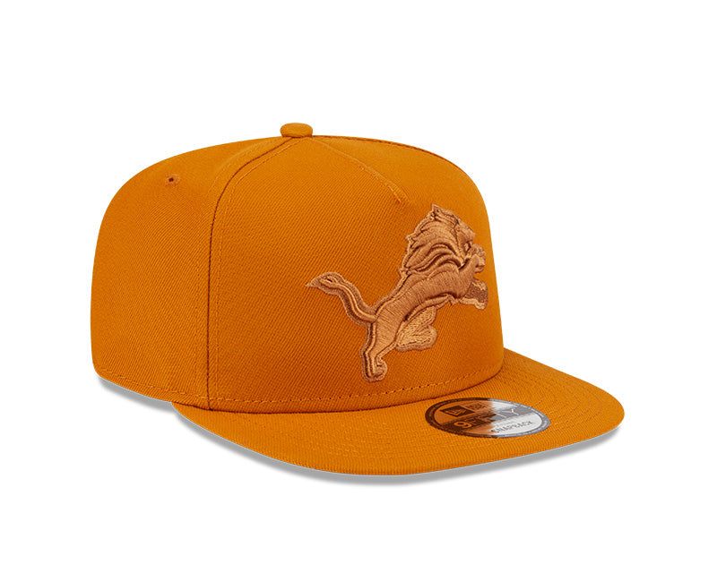 New Era Detroit Lions Brown Color Pack A-Frame 9FIFTY Snapback Hat