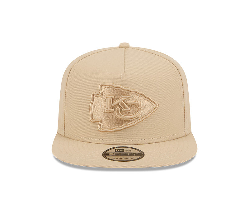 New Era Kansas City Chiefs Light Beige Color Pack A-Frame 9FIFTY Snapback Hat