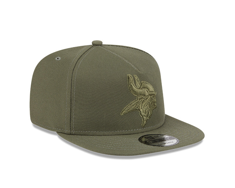New Era Minnesota Vikings Olive Color Pack A-Frame 9FIFTY Snapback Hat