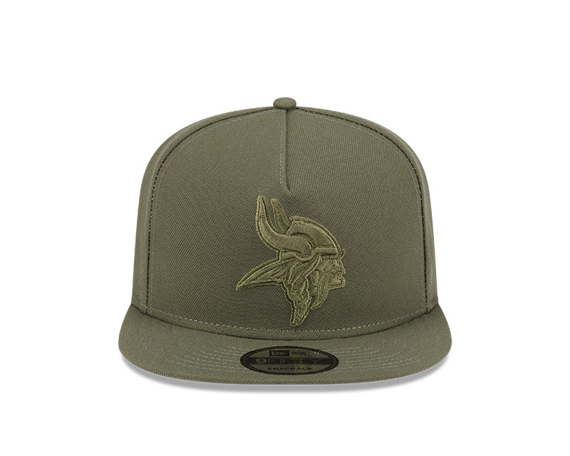 New Era Minnesota Vikings Olive Color Pack A-Frame 9FIFTY Snapback Hat