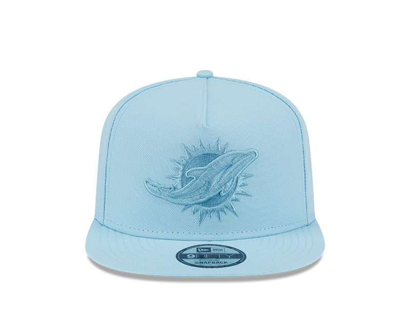 New Era Miami Dolphins Light Blue Color Pack A-Frame 9FIFTY Snapback Hat