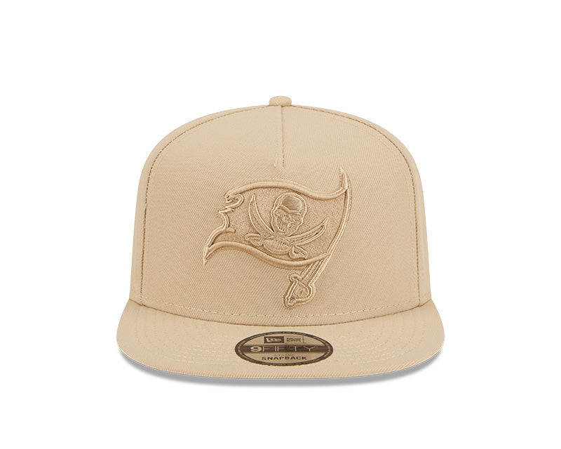 New Era Tampa Bay Buccaneers Light Beige Color Pack A-Frame 9FIFTY Snapback Hat
