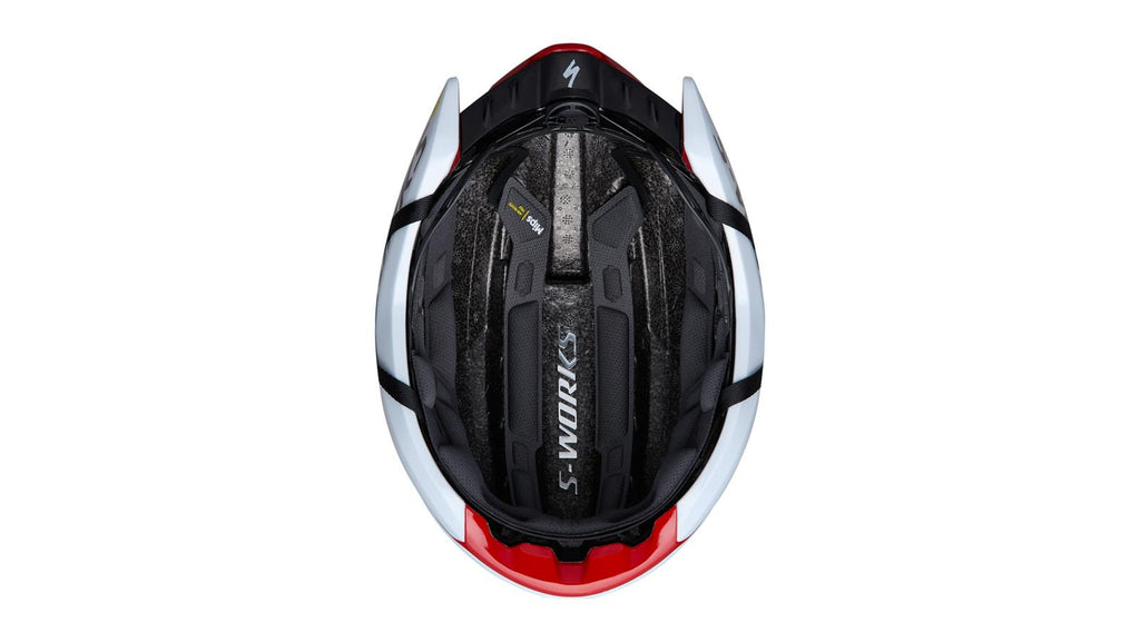 Specialized S-Works Evade 4 Helmet - WHITE/RED, inside view