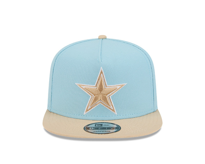 New Era Dallas Cowboys Light Blue/Khaki Color Pack A-Frame 9FIFTY Snapback Hat