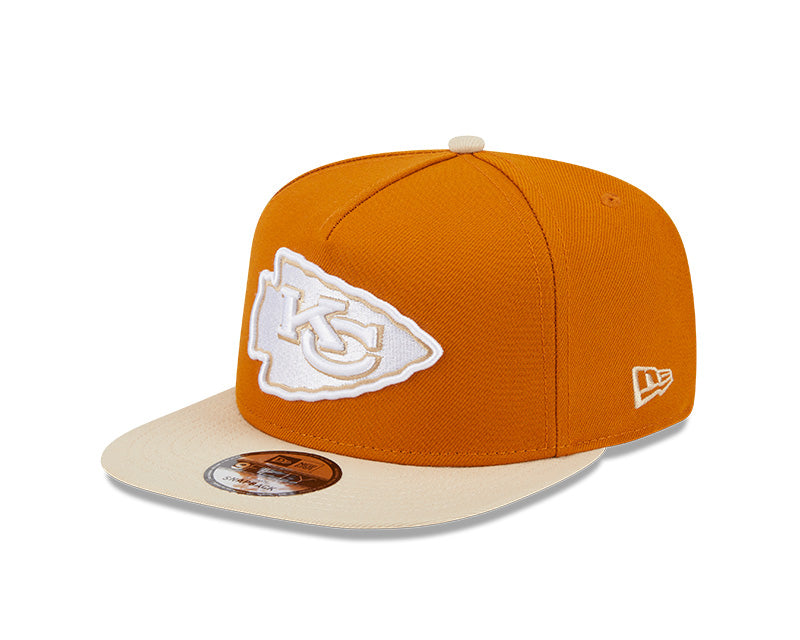 New Era Kansas City Chiefs Brown/Khaki Color Pack A-Frame 9FIFTY Snapback Hat