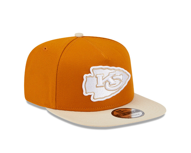 New Era Kansas City Chiefs Brown/Khaki Color Pack A-Frame 9FIFTY Snapback Hat