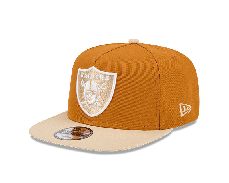 New Era Las Vegas Raiders Brown/Khaki Color Pack A-Frame 9FIFTY Snapback Hat