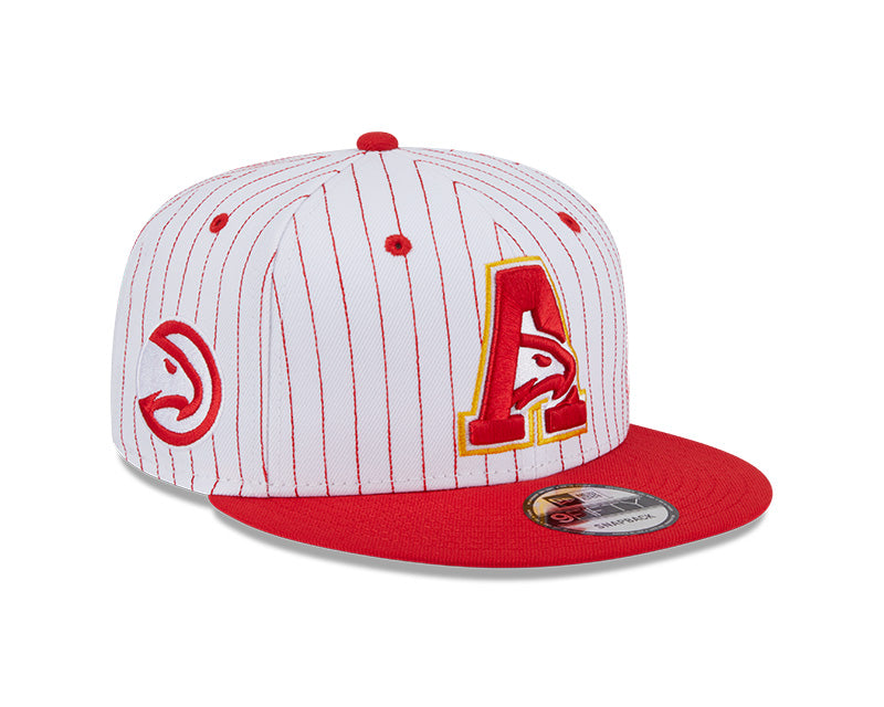 New Era Atlanta Hawks Deceptor Pinstripe 9FIFTY Snapback Hat
