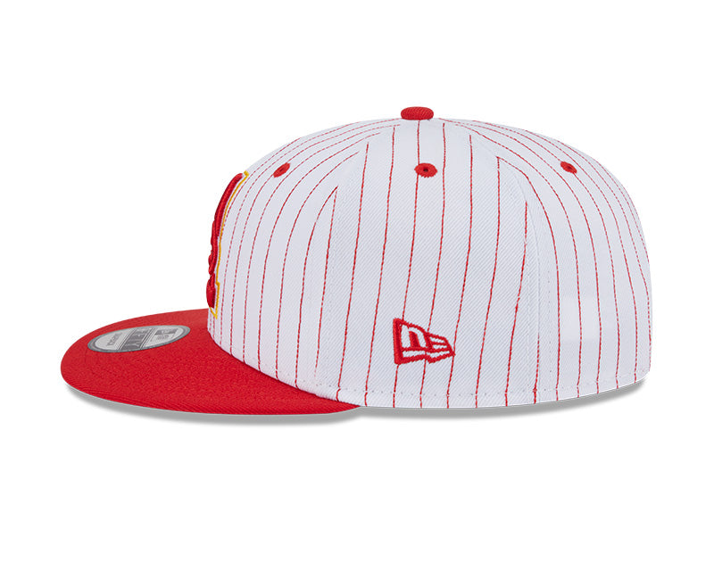New Era Atlanta Hawks Deceptor Pinstripe 9FIFTY Snapback Hat