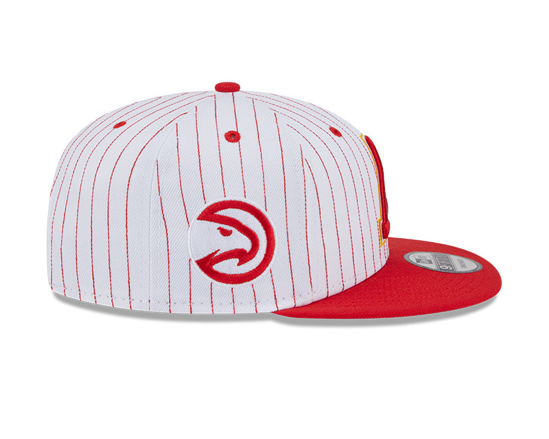 New Era Atlanta Hawks Deceptor Pinstripe 9FIFTY Snapback Hat