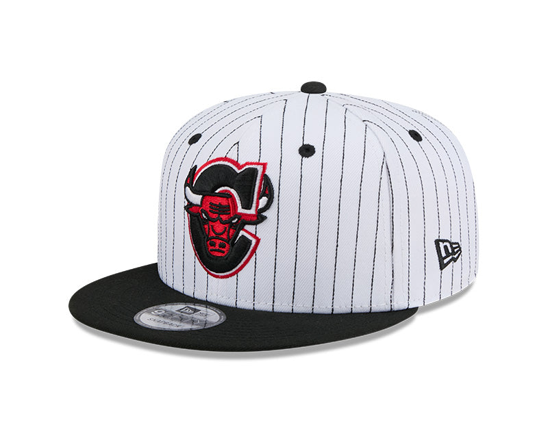 New Era Chicago Bulls Deceptor Pinstripe 9FIFTY Snapback Hat