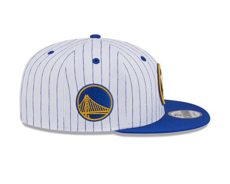 New Era Golden State Warriors Deceptor Pinstripe 9FIFTY Snapback Hat