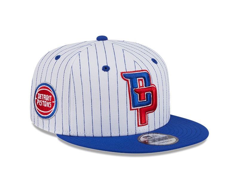 New Era Detroit Pistons Deceptor Pinstripe 9FIFTY Snapback Hat