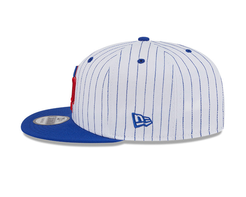 New Era Detroit Pistons Deceptor Pinstripe 9FIFTY Snapback Hat