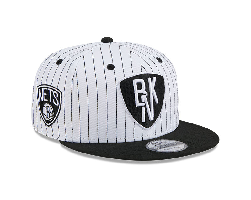 New Era Brooklyn Nets Deceptor Pinstripe 9FIFTY Snapback Hat