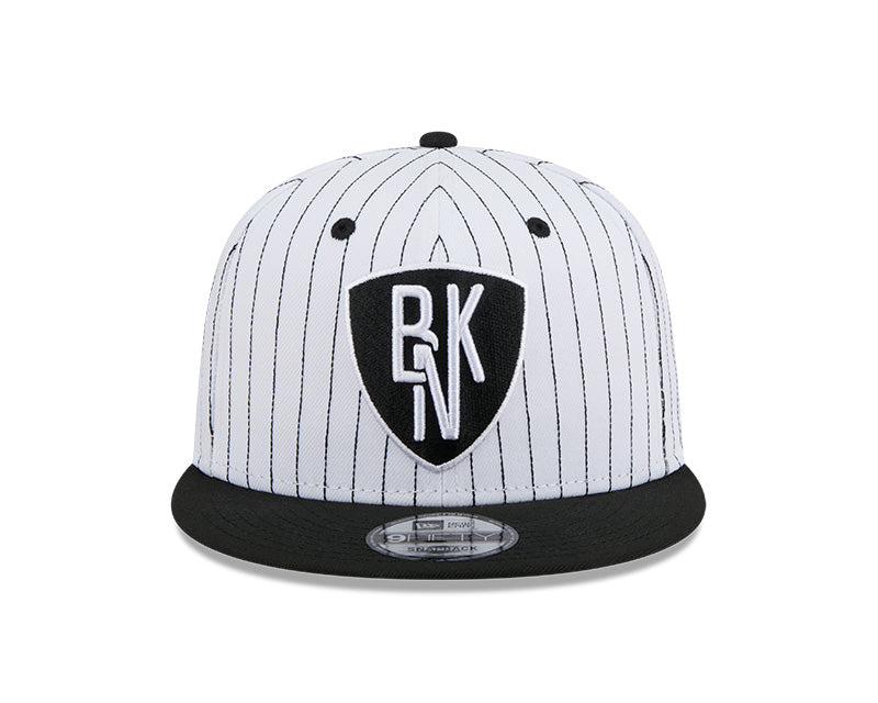 New Era Brooklyn Nets Deceptor Pinstripe 9FIFTY Snapback Hat