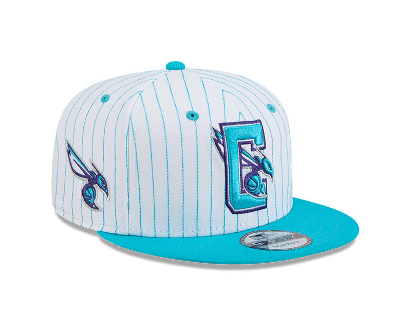 New Era Charlotte Hornets Deceptor Pinstripe 9FIFTY Snapback Hat