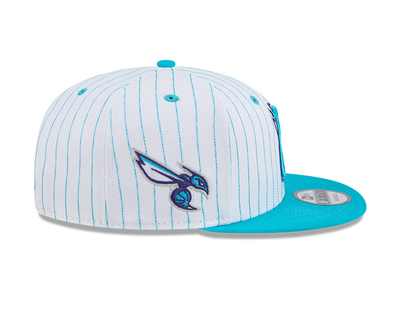 New Era Charlotte Hornets Deceptor Pinstripe 9FIFTY Snapback Hat