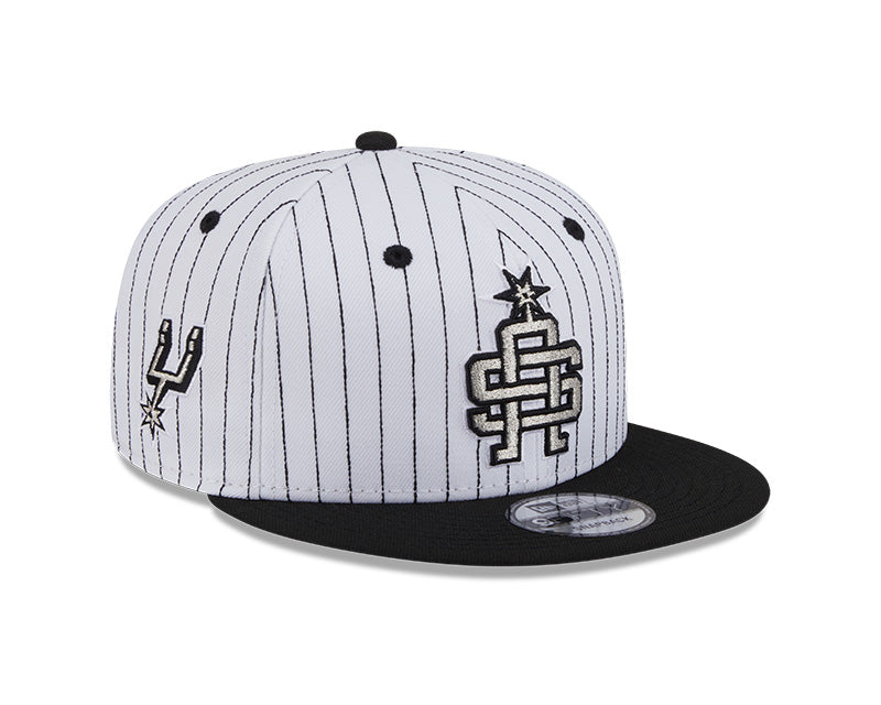 New Era San Antonio Spurs Deceptor Pinstripe 9FIFTY Snapback Hat