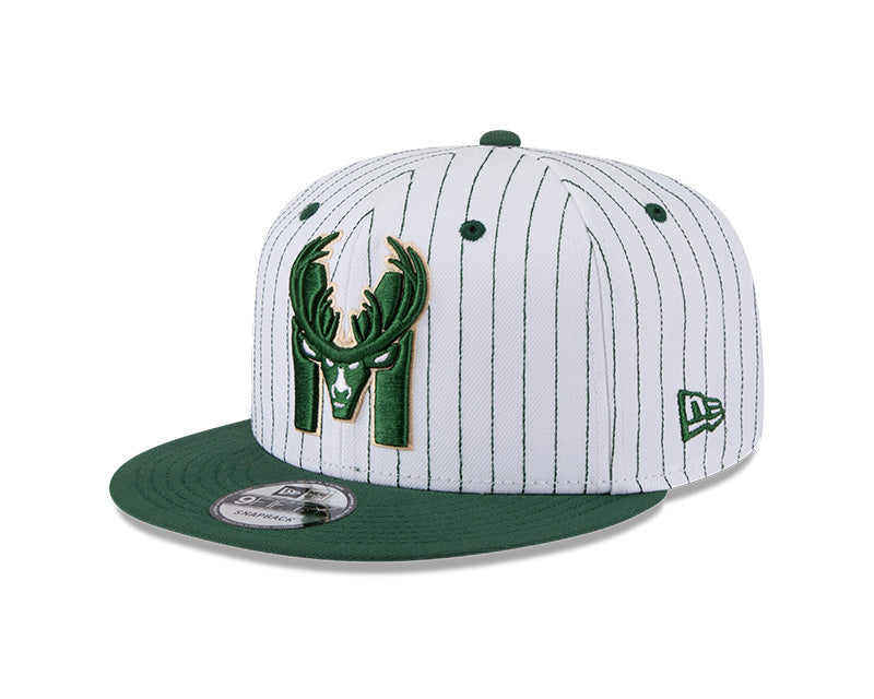 New Era Milwaukee Bucks Deceptor Pinstripe 9FIFTY Snapback Hat