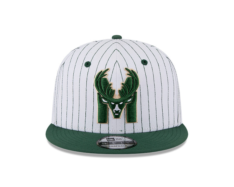 New Era Milwaukee Bucks Deceptor Pinstripe 9FIFTY Snapback Hat