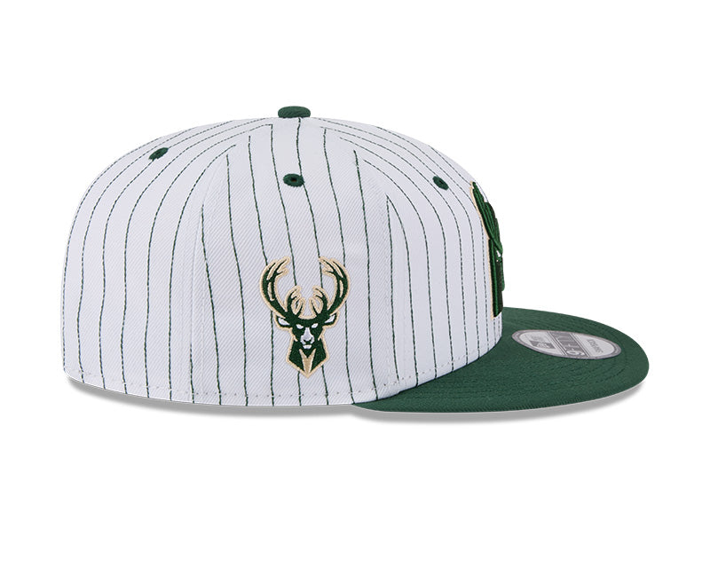 New Era Milwaukee Bucks Deceptor Pinstripe 9FIFTY Snapback Hat