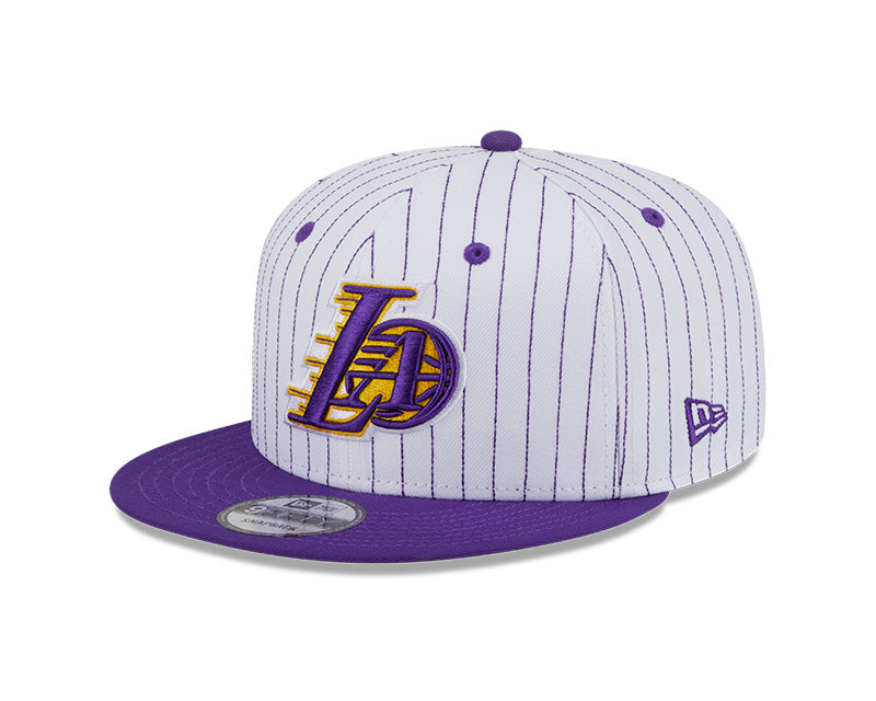 New Era Los Angeles Lakers Deceptor Pinstripe 9FIFTY Snapback Hat