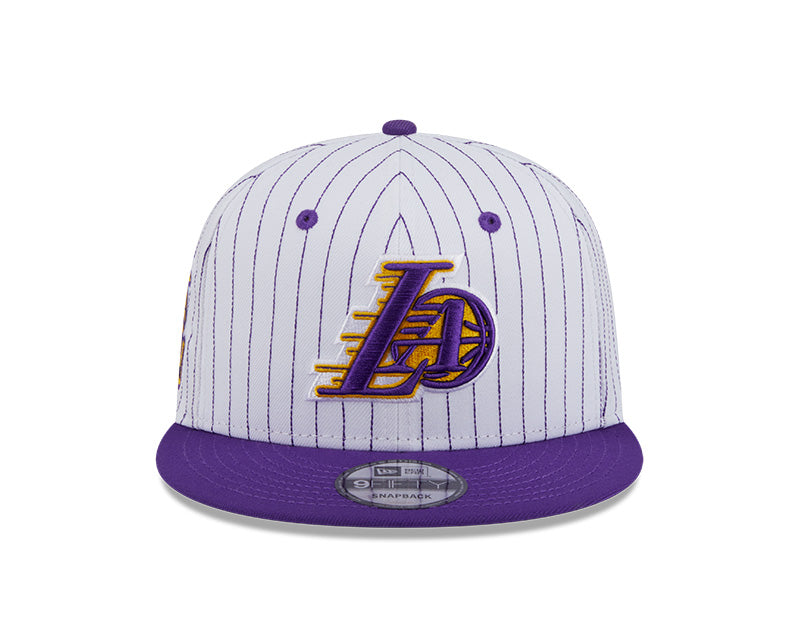 New Era Los Angeles Lakers Deceptor Pinstripe 9FIFTY Snapback Hat