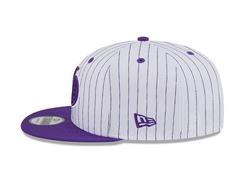 New Era Los Angeles Lakers Deceptor Pinstripe 9FIFTY Snapback Hat