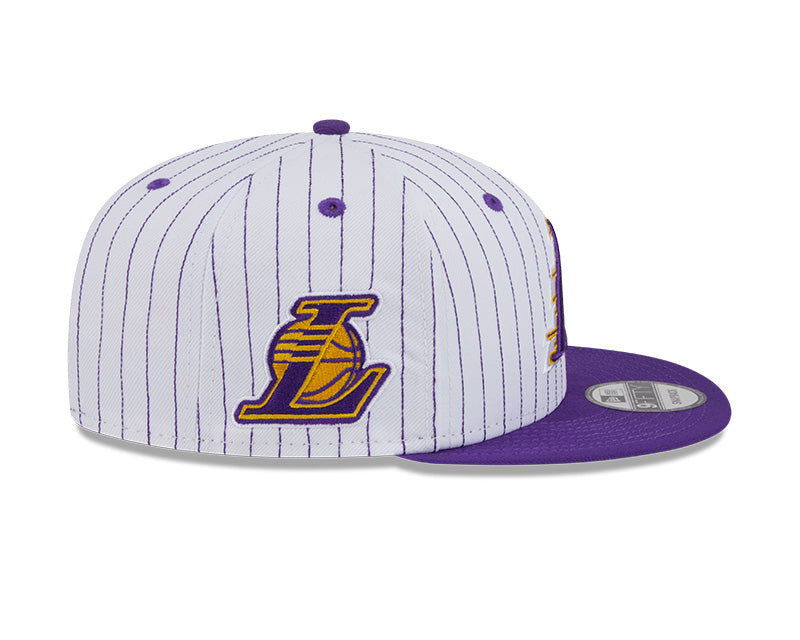New Era Los Angeles Lakers Deceptor Pinstripe 9FIFTY Snapback Hat