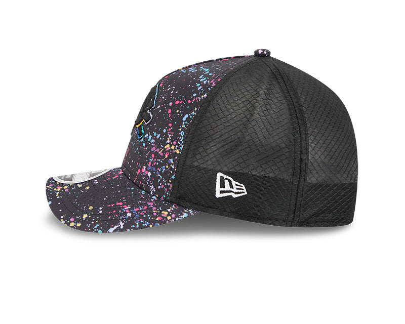 New Era Detroit Lions 2025 Crucial Catch 9FORTY M-Crown A-Frame Trucker Hat