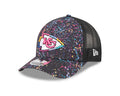 New Era Kansas City Chiefs 2025 Crucial Catch 9FORTY M-Crown A-Frame Trucker Hat