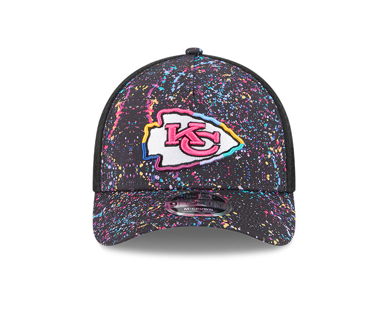 New Era Kansas City Chiefs 2025 Crucial Catch 9FORTY M-Crown A-Frame Trucker Hat