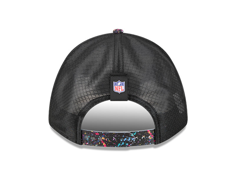 New Era Minnesota Vikings 2025 Crucial Catch 9FORTY M-Crown A-Frame Trucker Hat