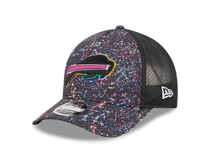 New Era Buffalo Bills 2025 Crucial Catch 9FORTY M-Crown A-Frame Trucker Hat