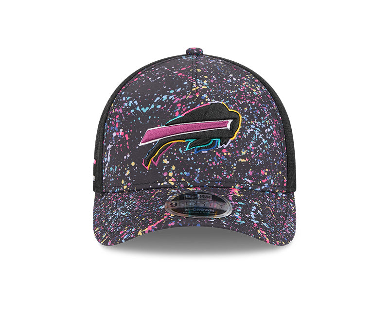 New Era Buffalo Bills 2025 Crucial Catch 9FORTY M-Crown A-Frame Trucker Hat