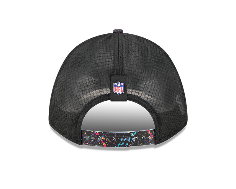 New Era Baltimore Ravens 2025 Crucial Catch 9FORTY M-Crown A-Frame Trucker Hat